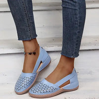 2023 New Women Wedges Sandals Hollow Out Vintage Woman Shoes Slip on Casual Sewing Ladies Sandal Female Summer Zapatos