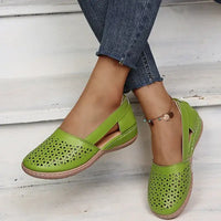2023 New Women Wedges Sandals Hollow Out Vintage Woman Shoes Slip on Casual Sewing Ladies Sandal Female Summer Zapatos