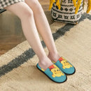 Custom Winnie Pooh Bear Manga House Slippers Women Cozy Memory Foam Slip On Hotel Slipper Shoes