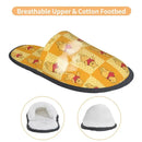 Custom Winnie Pooh Bear Manga House Slippers Women Cozy Memory Foam Slip On Hotel Slipper Shoes