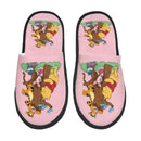 Custom Winnie Pooh Bear Manga House Slippers Women Cozy Memory Foam Slip On Hotel Slipper Shoes