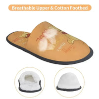 Custom Winnie Pooh Bear Manga House Slippers Women Cozy Memory Foam Slip On Hotel Slipper Shoes