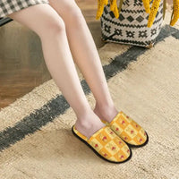 Custom Winnie Pooh Bear Manga House Slippers Women Cozy Memory Foam Slip On Hotel Slipper Shoes