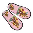 Custom Winnie Pooh Bear Manga House Slippers Women Cozy Memory Foam Slip On Hotel Slipper Shoes