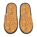 Custom Winnie Pooh Bear Manga House Slippers Women Cozy Memory Foam Slip On Hotel Slipper Shoes