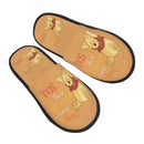 Custom Winnie Pooh Bear Manga House Slippers Women Cozy Memory Foam Slip On Hotel Slipper Shoes