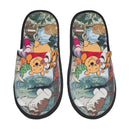 Custom Winnie Pooh Bear Manga House Slippers Women Cozy Memory Foam Slip On Hotel Slipper Shoes