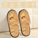 Custom Winnie Pooh Bear Manga House Slippers Women Cozy Memory Foam Slip On Hotel Slipper Shoes