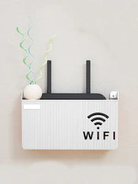 Wireless Wifi Router Shelf Storage Box Wall Hanging ABS Plastic Organizer Box Cable Power Bracelet Organizer Box Home