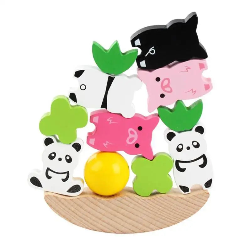 Wobbly Wonders Animal Stack childhood educational toys for fine motor skills enhancement and early childhood development