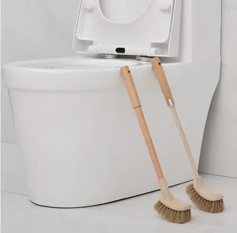 Wooden Toilet Brush Trio for Easy Cleaning Toilet