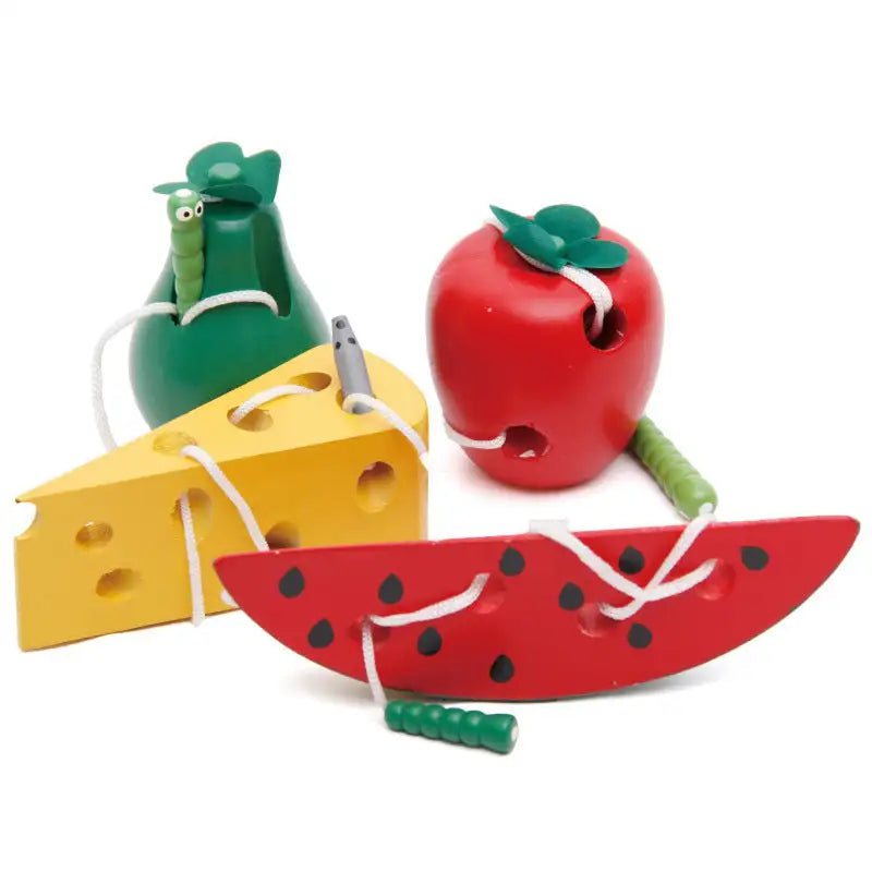 Wormy Apple Fun for Young Childrens Educational Fruit