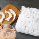 100 Pieces Plastic Wrap Extra Thick Disposable Plastic Wrap - Clear Retractable Plastic Wrap for Leftovers Fruits