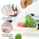 100 Pieces Plastic Wrap Extra Thick Disposable Plastic Wrap - Clear Retractable Plastic Wrap for Leftovers Fruits