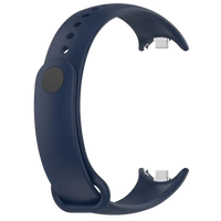 Navy blue fitness tracker wristband.