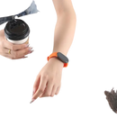 Orange smart watch.