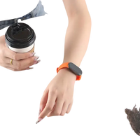 Orange smart watch.
