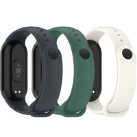 Three fitness tracker bands.