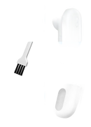 White cleaning device features.