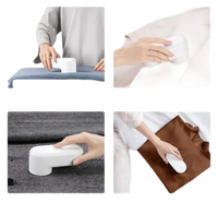 Fabric shaver on various materials.