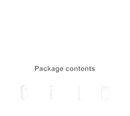 Product specifications and package contents.