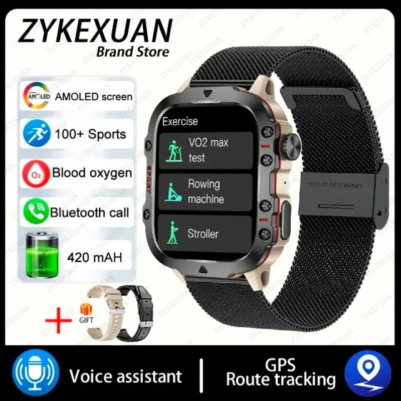 Black mesh belt 1 / Outdoor Sports Watch