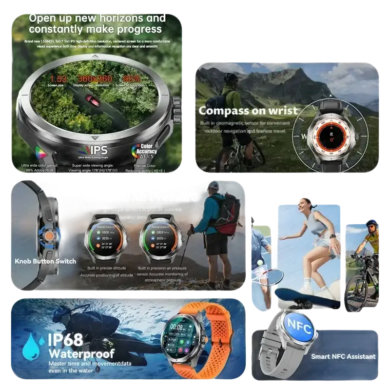 Xiaomi S4 Ultra Heart Rate Outdoor Sports Watch Men AMOLED