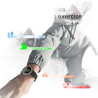 Smartwatch displaying fitness data.