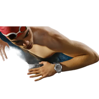 Waterproof wristwatch.
