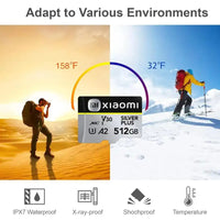 Durable Xiaomi 512GB SD card.