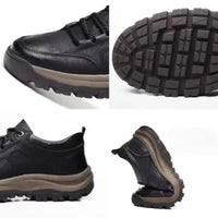 Men’s Sneakers Lace-up Leather Casual Shoes Outdoor Running Shoes Men Non Slip Low Top Walking Shoe Plus Size 48 Tênis