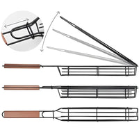 Stainless Steel BBQ Grill Mesh Tool Set - Burlywood 45cm