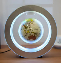 GlobeLite: Floating Magnetic World Map Lamp 🌍✨