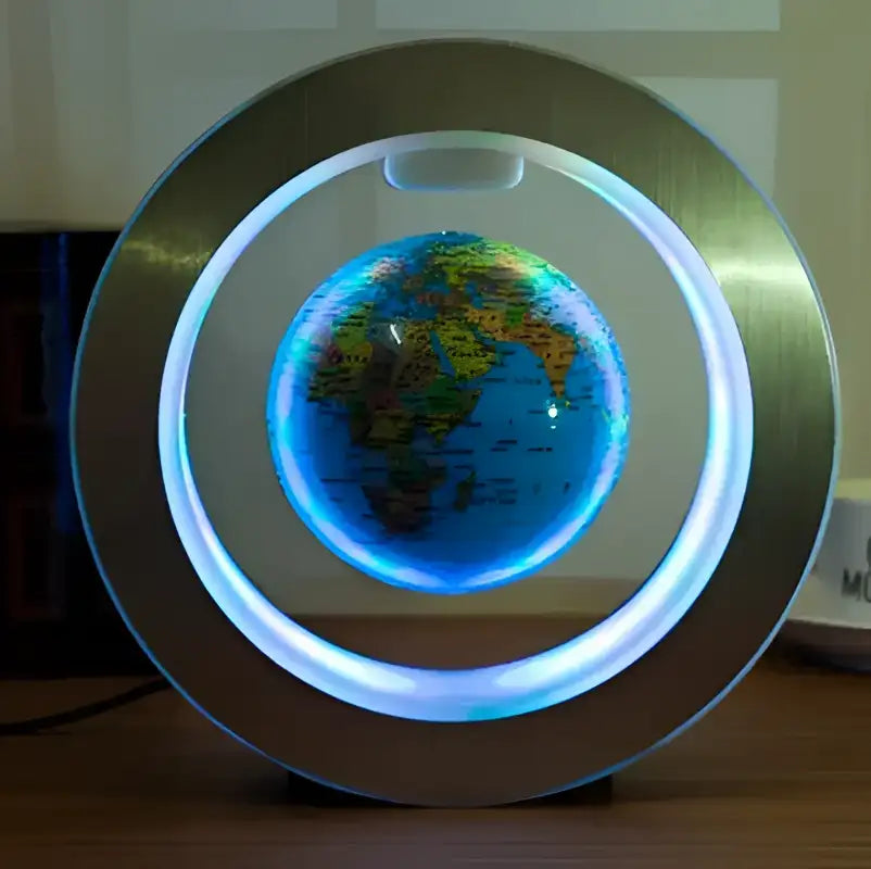 GlobeLite: Floating Magnetic World Map Lamp 🌍✨