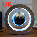 GlobeLite: Floating Magnetic World Map Lamp 🌍✨ - Black English UK