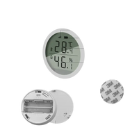 Digital temperature and humidity monitor.