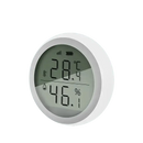 Round digital temperature and humidity sensor.