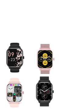 Selection of smartwatches with customizable faces.
