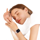Smartwatch on a sleeping woman’s wrist.