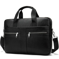 Premier Cowhide Briefcase for Business Men - 2019 Black