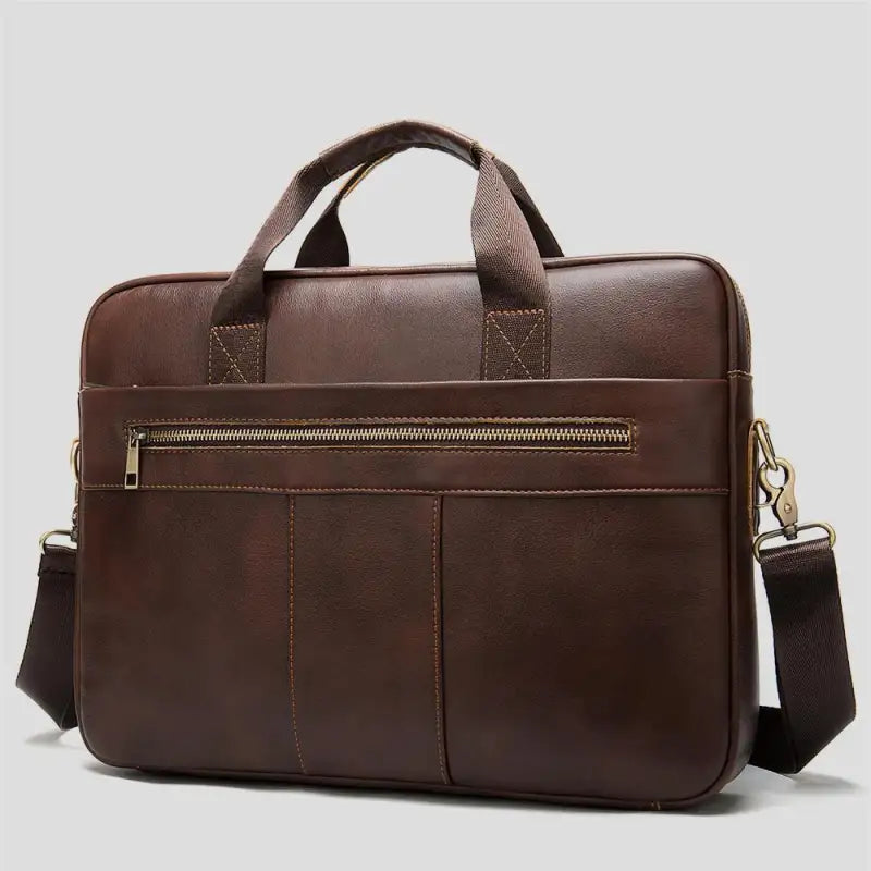 Your forever Genuine Leather Cowhide Business Briefcase