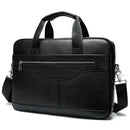Premier Cowhide Briefcase for Business Men - 8824 Black