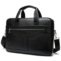 Premier Cowhide Briefcase for Business Men - 8824 Black
