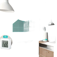 Digital humidity and temperature monitor for your home indoor environment, trendy humidity meter