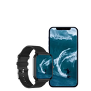 LIGE Q9 Pro smartwatch and smartphone showing surfing image with body temp music waterproof monitor