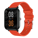 Trendy orange LIGE Q9 Pro smartwatch with black casing, body temp music, waterproof