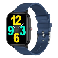 Blue LIGE Q9 Pro smartwatch with colorful analog display and trendy body temp music features