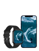 LIGE Q9 Pro trendy smartwatch with interchangeable bands, body temp music, waterproof