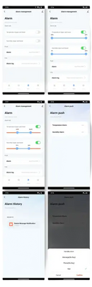 Smartphone alarm settings interface.