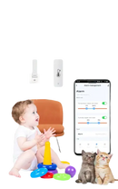 Temperature and humidity alarm system.